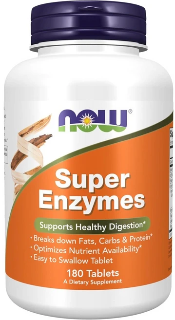 나우푸드 슈퍼 엔자임 소화 효소 180정, 없음, 1개 - 쿠팡
