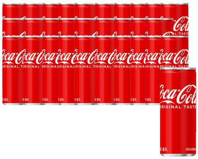 코카콜라 250ml 30캔 (1박스), 30개