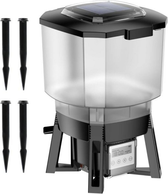 선선 자동 태양광 연못 사료기 12리터 용기 CFF212 어분 정밀 프로그래밍 급이 조절, 선선 자동 태양광 연못 사료기 12리터 용기 CFF21