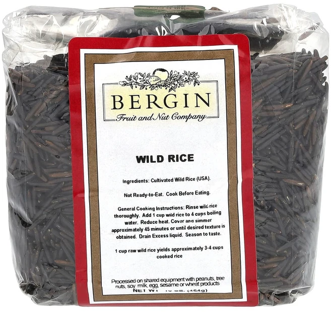 Bergin Fruit and Nut Company 야생 쌀 454g(16oz) 1팩, 1개 - 쿠팡