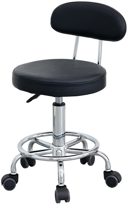 HK.sell 방석이 커서 더 편안한 009A 작업 의자 로라타입, 블랙