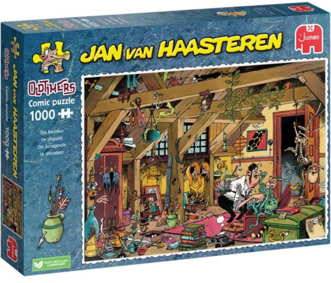 13533930 놀이 직소 퍼즐 취미 Jan Van Haasteren Oldtimers The Bachelor - 1000피스 성인용 대형 지그소 100% 재활용 골판지 즐거운, 13533930 놀이 직소 퍼즐 취미 Jan Van H
