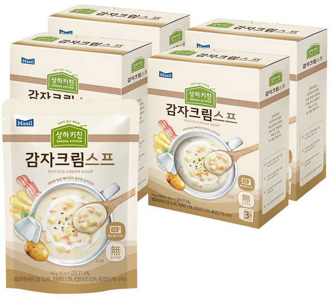 상하키친 감자크림스프, 450g, 4개