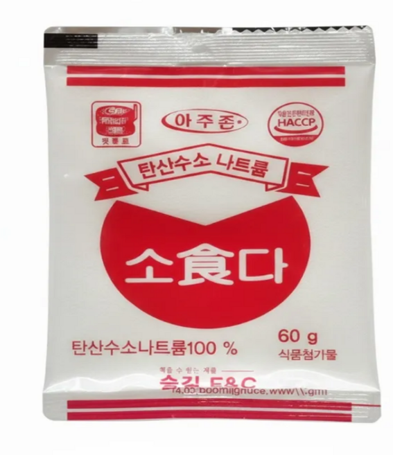 명식품본사 식소다 [소포장] 탄산수소나트륨, 60g, 40개