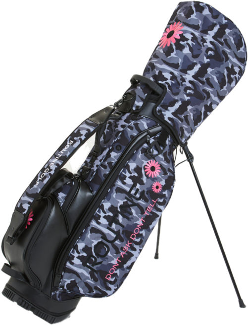 루틴골프 데이지카모 남자 여성 골프백, 핑크