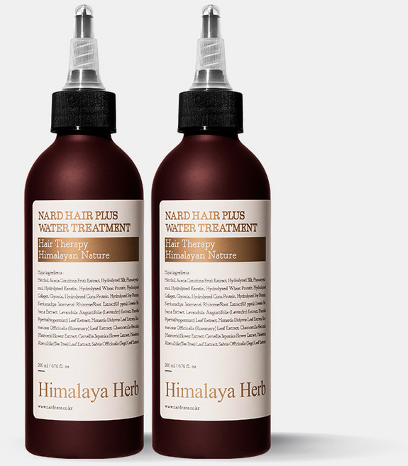 2개 나드 헤어플러스 워터 트리트먼트 200ml 물미역 두피 단백질 극손상