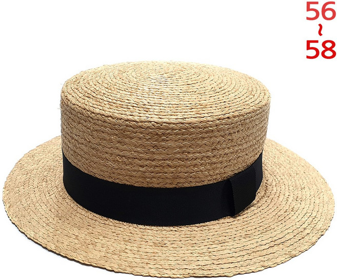 이럭셔리클럽 밀짚 숏챙 보터햇 중절모 페도라 남자 여자 여름 모자 파나마 햇-CAP250357