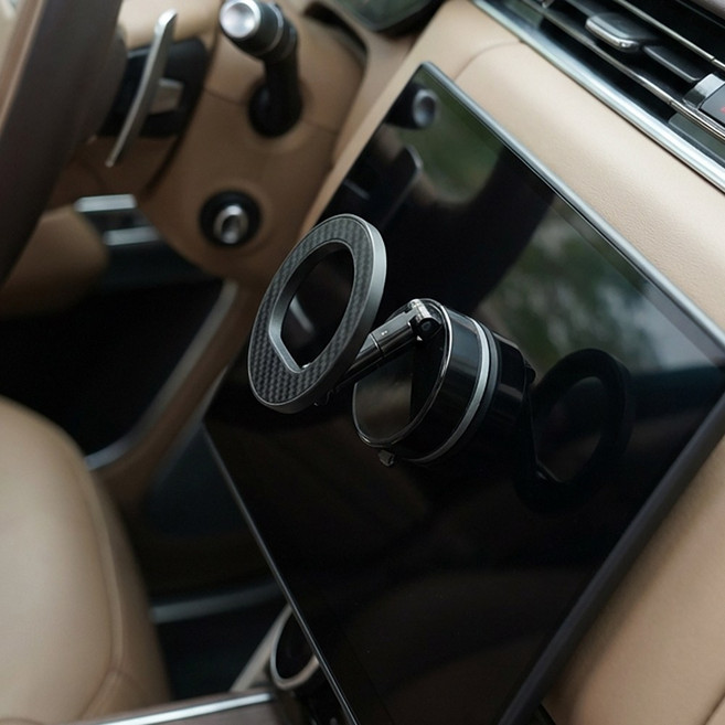 맥세이프 차량용 핸드폰 거치대, 블랙, 1개