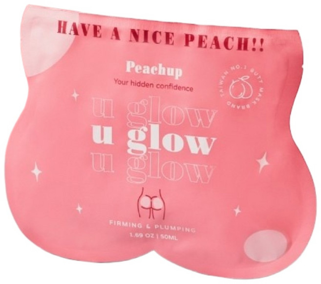 Peachup u glow 藍銅胜肽瞬效緊緻翹臀膜 鬆弛細紋屁屁必備, 1個