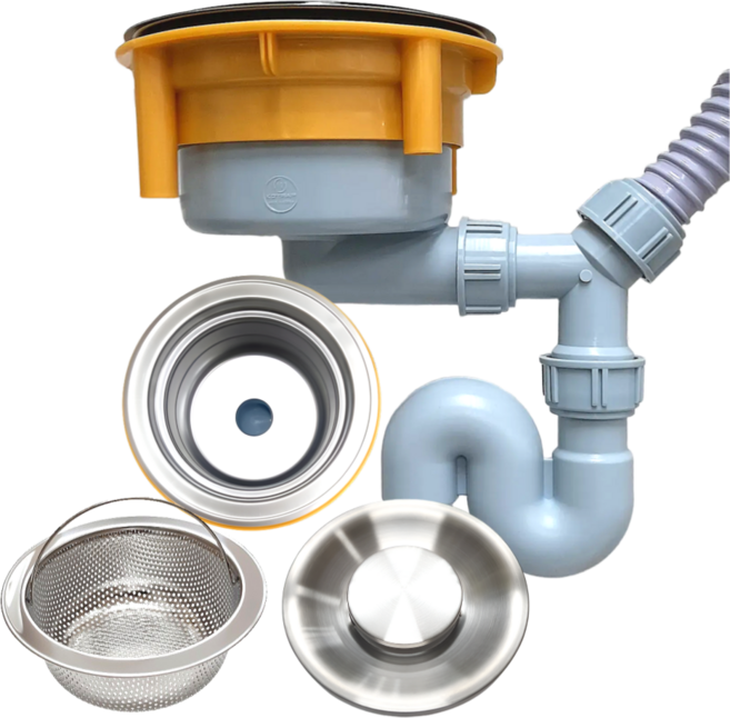 국산 싱크대 대형 엔지 올스텐배수구 세트 올스텐거름망 악취차단 배수통교체 하수구트랩, 1세트, 엔지올스텐배수구세트, 2. OF 고니