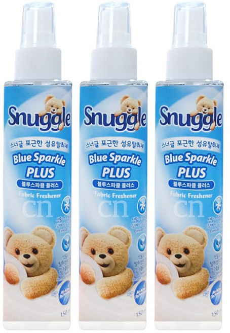 스너글 포근한 섬유탈취제 블루스파클 플러스, 3개, 150ml