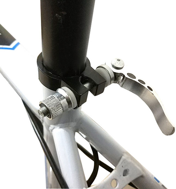 MIZUCOS 원터치 자전거 안장 클램프 자전거 시트 클램프 안장레버 조임쇠, 실버31.8mm, 1개