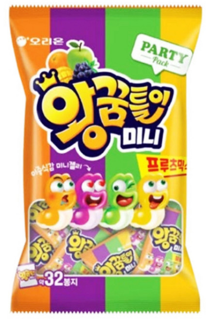 프르츠믹스 오리온 왕꿈틀이 미니, 5개, 336g