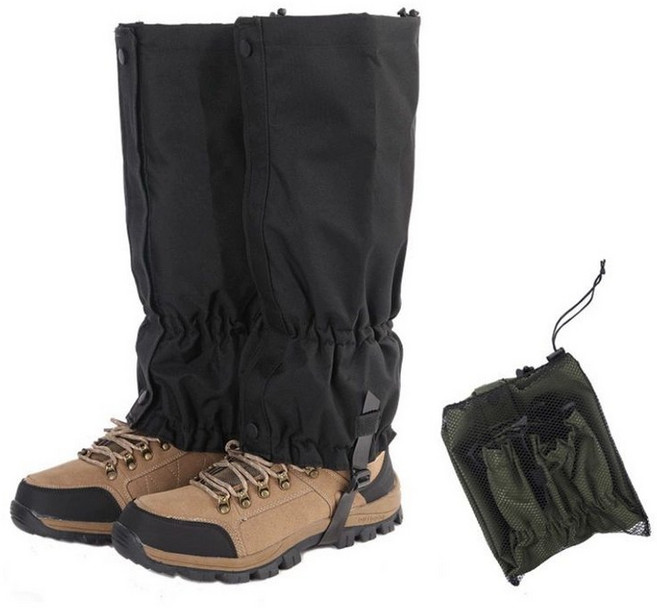 심마니 각반 보호대 지퍼 사육 대나무 뱀물림방지 발목, 검정색 A