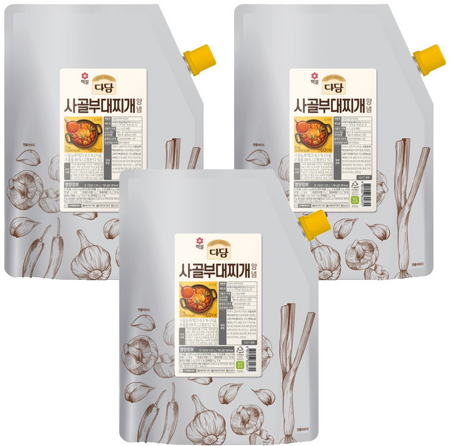 다담 사골부대찌개양념, 2kg, 3개