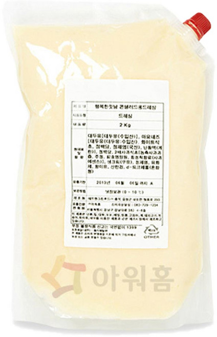 아워홈 콘샐러드용 드레싱 2kg, 5팩