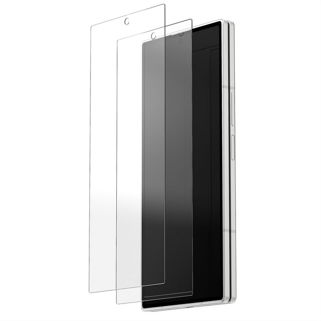 케이스박스 강화유리 액정 보호 필름 2매, 1세트