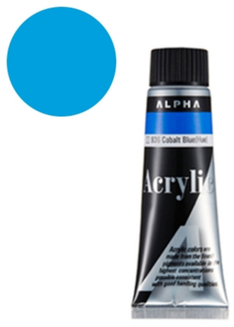 미디엄바디실버 세룰리언블루 알파 (1개입) 50mL 931 아크릴물감I, 개 (1개입)