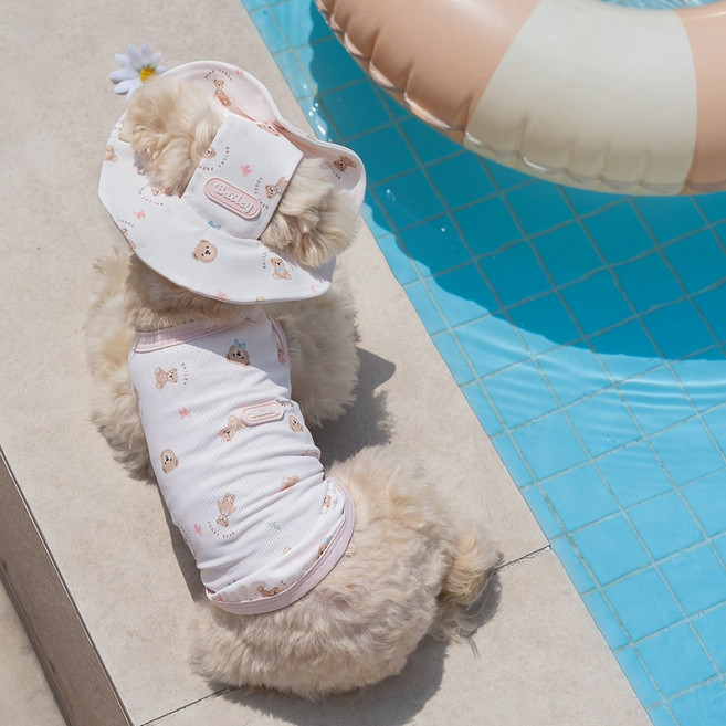 베일리펫 강아지 여름 해충방지옷 쿨링 버그가드, 1개, 핑크