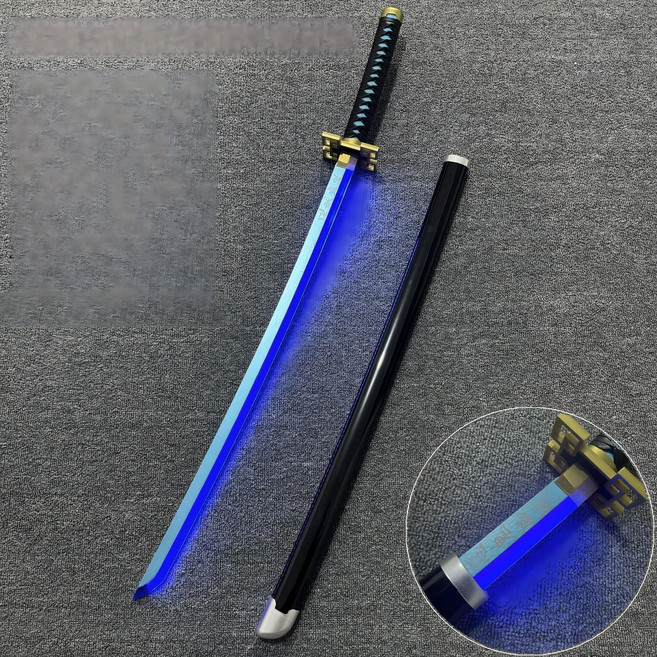 아가츠마 젠이츠 검 칼 일륜도 귀멸의칼날 발광 버전, 하주 토키토 무이치로(블루)