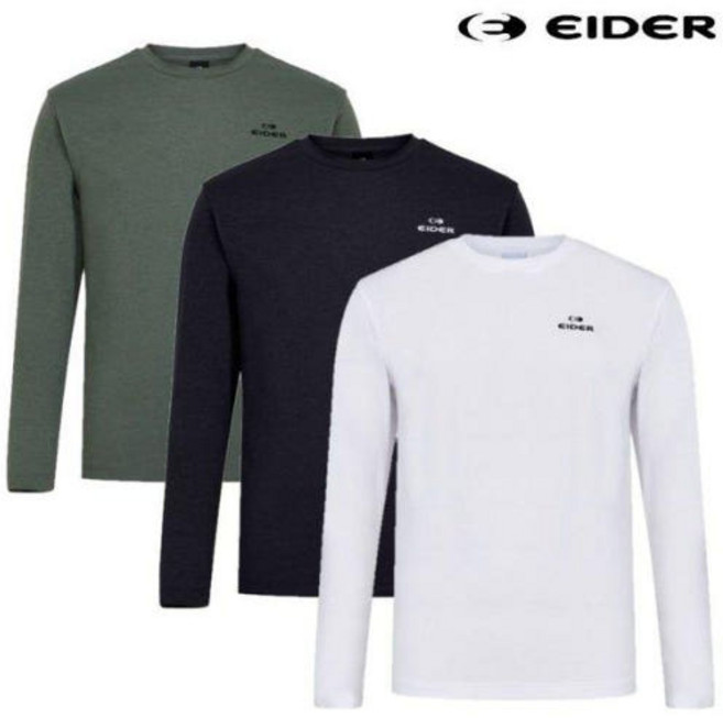 아이더 남성 긴팔 라운드 티셔츠 POP 잠재권축 DMP26285