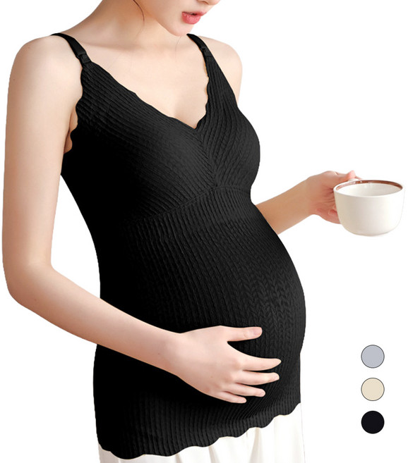 Veimia 베이미아 임산부 수유나시 스트랩 오픈 수유브라 런닝 속옷 수유기간 전용