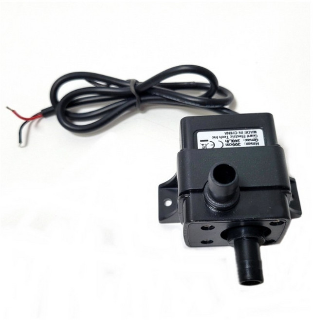 미니 DC 수중펌프 - DC 5-12V - 240L 유량 - 8mm 입출수 - 저소음 브러시리스 - 어항 수족관용, 1개