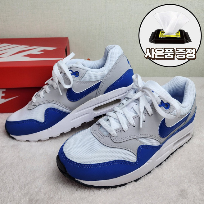 나이키 에어 맥스1 화이트블루 운동화 사은품증정