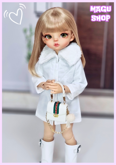 파올라레이나32cm USD26cm 도리스돌30cm ( 흰털 카라 패딩코트 ) bjd 구체관절 인형옷 <완제품>, 파올라레이나 32cm, 1개