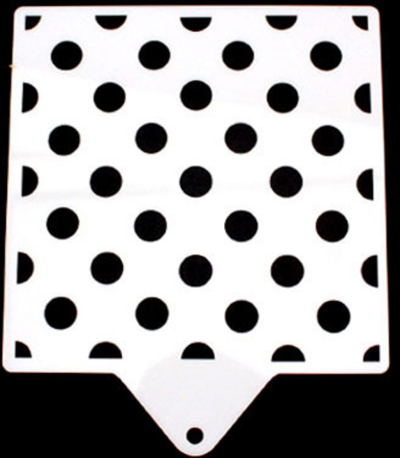 베이킹파티 스텐실-물방울 떡 케익 만들기 쿠키 머핀, 1개