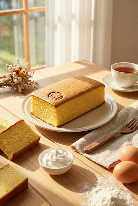 [정카스테라] 촉촉한 영양간식 오리지널 대만 대왕카스테라, 1개, 630g