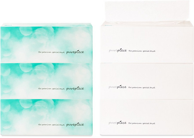 먼지없는 천연펄프 키친타올 180매 1겹, 3개입, 2세트