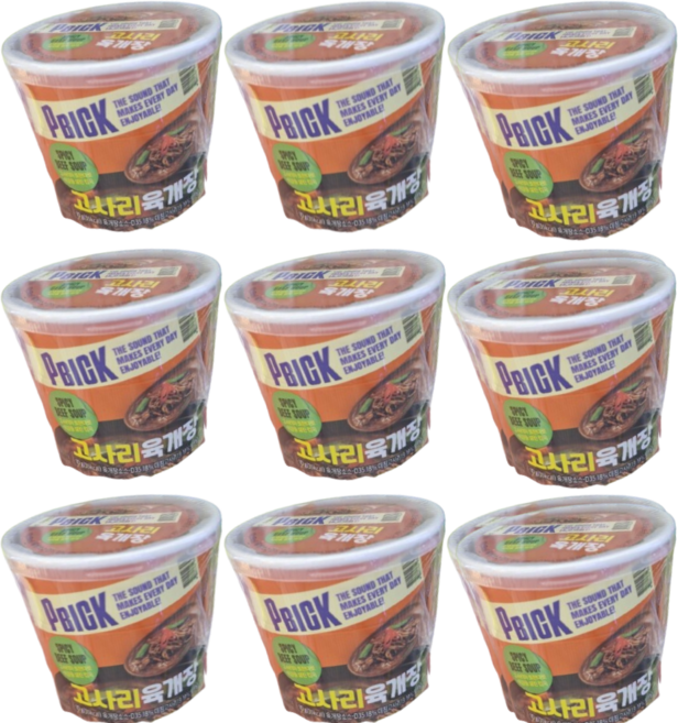 PBICK 고사리 육개장, 9개, 10g