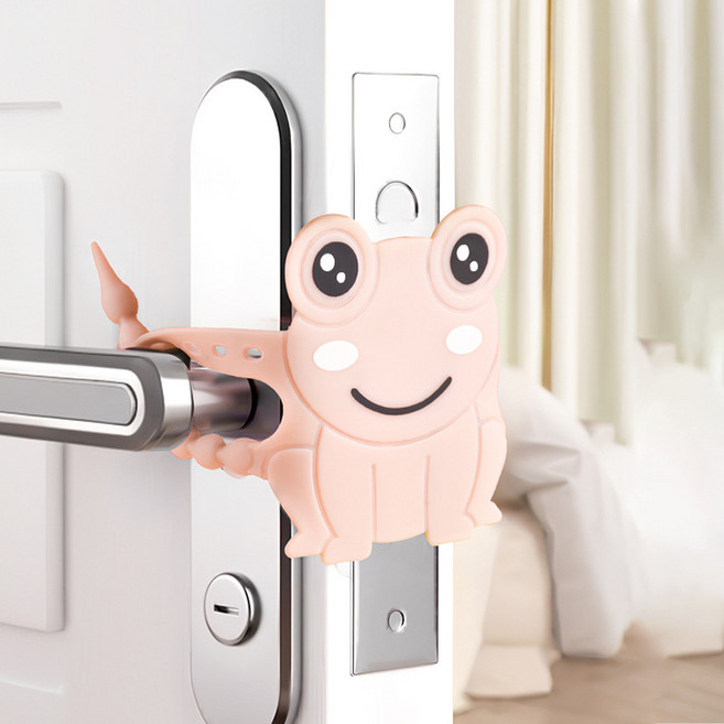 에버리즈 살포시 문닫힘 소음방지 문 쾅 방지 2색, 2개, 개구리핑크