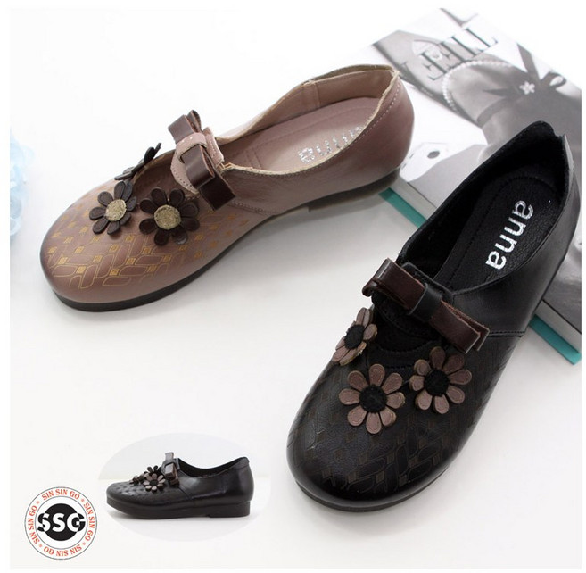 [당일] 중년여성 캐주얼 플라워장식 쿠션 드라이빙 로퍼 발편한 스니커즈화 GIJ 1701