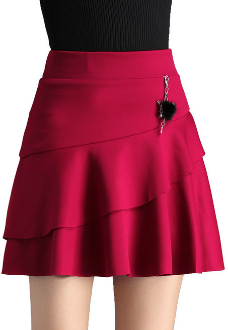 여성용 A라인 하이웨스트 스커트 비치 스커트 댄스 스커트 Women's Half Skirt 2Q477