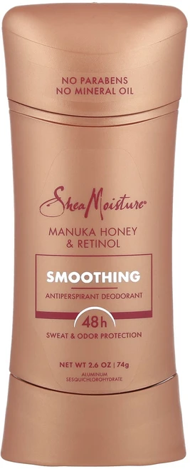 SheaMoisture 땀 억제제 데오드란트 스무딩 마누카 꿀 및 레티놀 74g(2.6oz), SheaMoisture땀억제제데오드란트스무딩마누카꿀및레, 74g, 1개 - 쿠팡