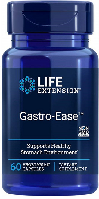 Life Extension Gastro-Ease 라이프익스텐션 가스트로이즈 야채캡슐 60정, 1개