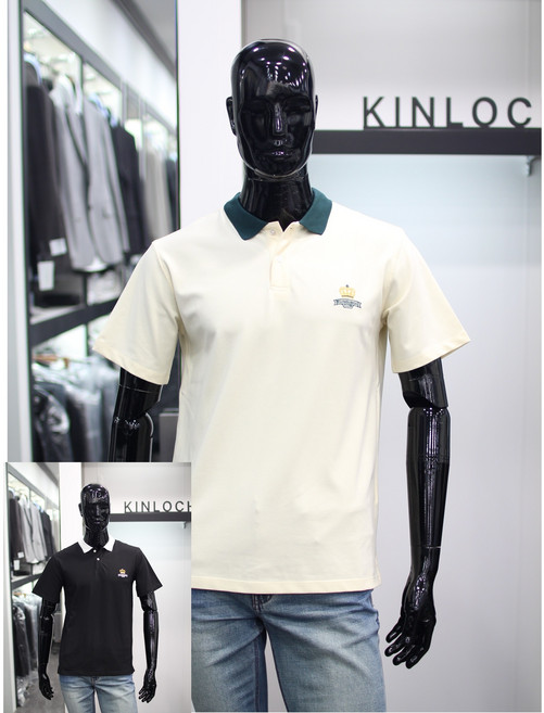 킨록 25SS 면100 카라넥 반팔 티셔츠 2칼라 LJT0607