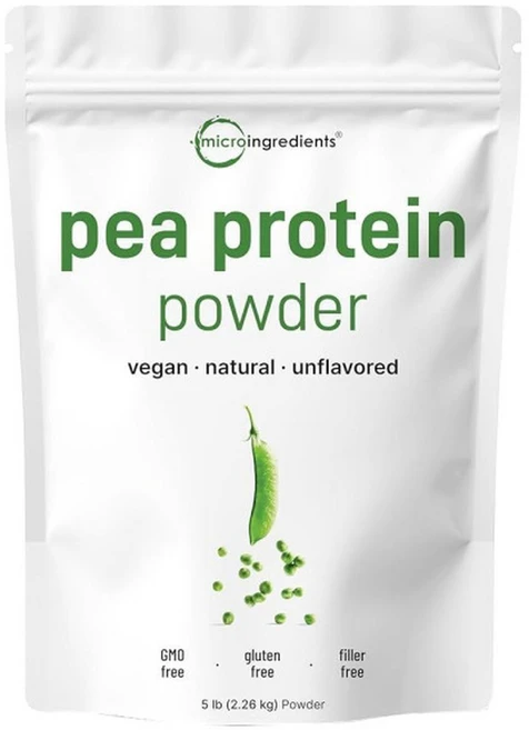 Micro Ingredients North American Grown 완두콩 단백질 파우더 2.3kg(5파운드) 식물 기반 무향 완, 2.3kg, 1개 - 쿠팡