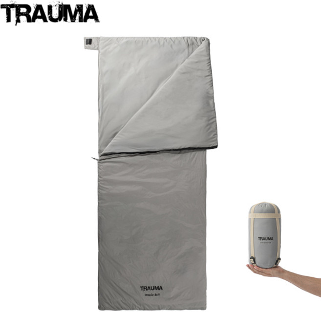 트라우마 울트라 컴팩트 100 여름용 경량 컴팩트 사각 침낭, 1개, DOVE BROWN