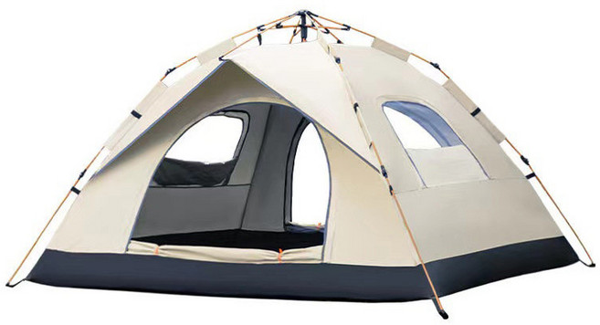 laderive야외 원터치 텐트 방수 차양 캠핑 용품 투 도어 투 윈도우 휴대용 오토 자동텐트, 2-3인용