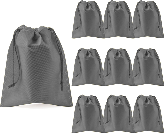 부직포 주머니 더스트백 10장, 그레이