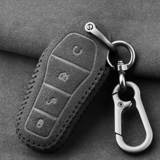 드림픽 BYD 아토3 가죽 키케이스, 블랙