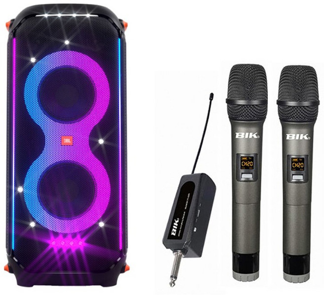 삼성하만 JBL PARTYBOX710 제이비엘 파티박스710 + 무선마이크 2개 포함 BIK PRO50HH
