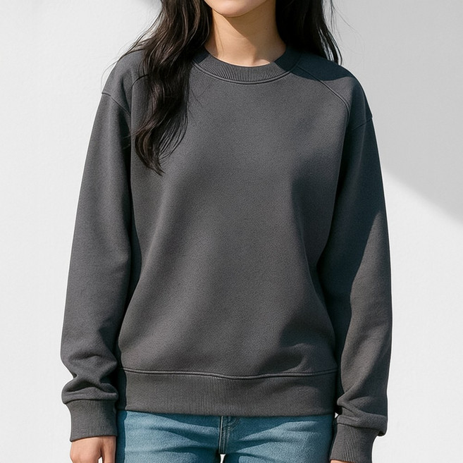 루크 남녀공용 데일리 맨투맨 남성 기본 무지 편안한 환절기 긴팔티 여성 베이직 탄탄한 시보리 간절기 면티 캐주얼 시밀러룩 티셔츠