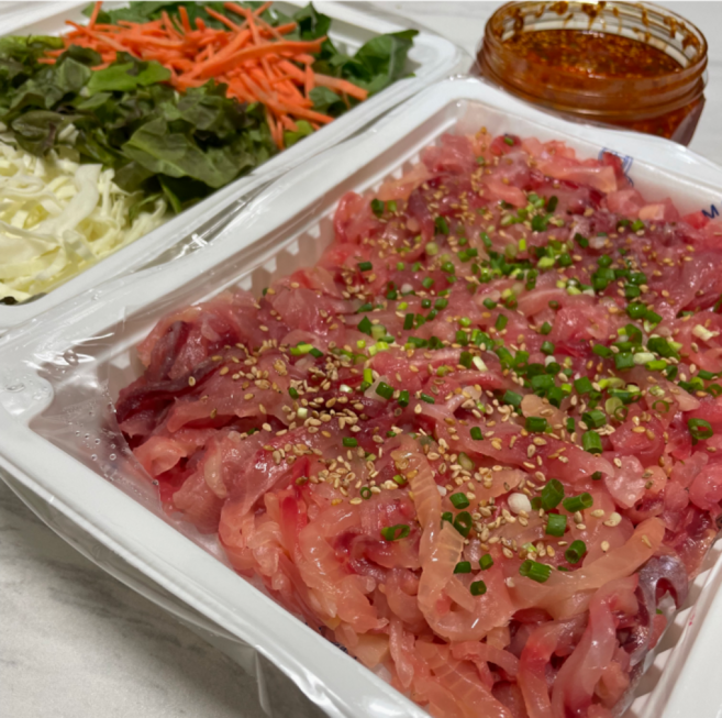 장관상 받은 송수생 향어회 폭풍 행사, 1세트, 500g