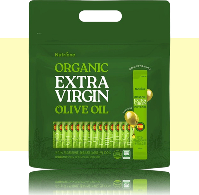 뉴트리원 유기농 엑스트라 버진 올리브유 스틱 60p, 720ml, 1개