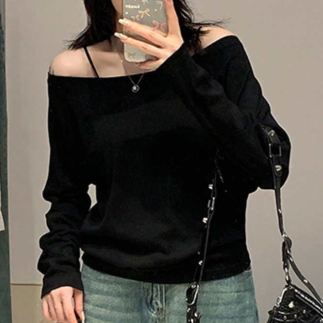 아이엠몽 여성 원숄더 루즈 여리핏 티셔츠