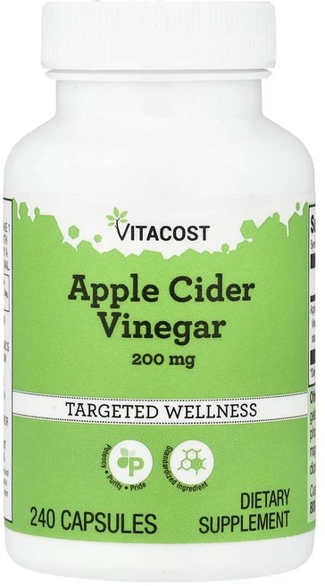 비타코스트 애플 사이더 비네거 200 mg Vitacost Apple Cider Vinegar 240정, 1개 - 쿠팡